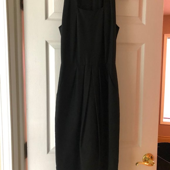 St. Gillian Midi-Black Dress, Size 6 - Picture 3 of 3